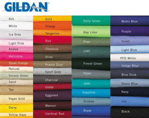 gildan colors